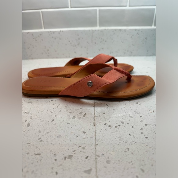 Ugg Women’s Tuolumne Coral Thong Flat Sandals - Picture 3 of 8